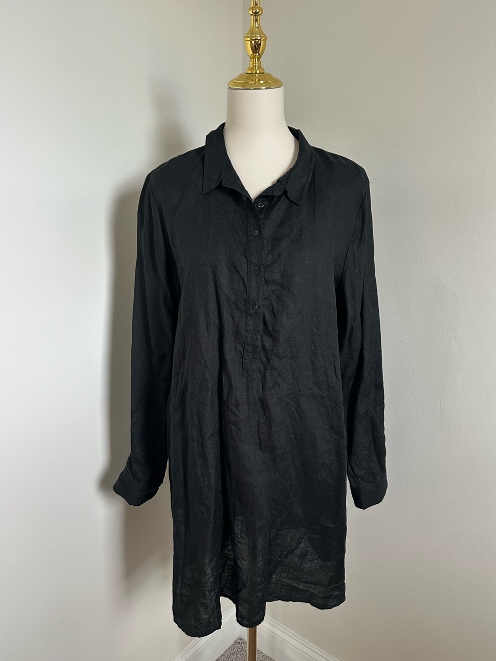 Eileen Fisher Organic Linen Shirt Dress